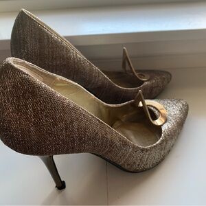 J.Renee Shimmering Gold Heels